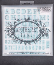 Load image into Gallery viewer, APOTHECARY LABEL MINI | IOD 6× 6 DECOR STAMP™