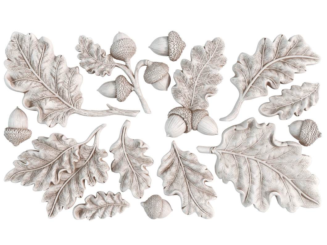 OAK LEAVES & ACORNS 6X10  | IOD DECOR MOULDS™