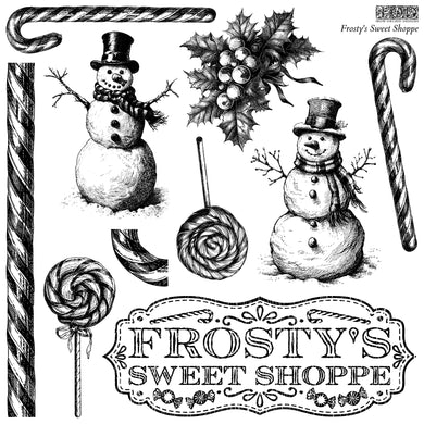 Frosty's Sweet Shoppe | IOD HOLIDAY 2024 12×12 DECOR STAMP™