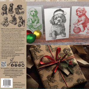 Christmas Pups | Decor Stamp | IOD