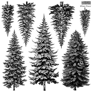 Winter Forest | IOD HOLIDAY 2024 12×12 DECOR STAMP™