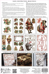 Candy Cane Cottage | IOD DECOR TRANSFER 8" X 12" PAD™