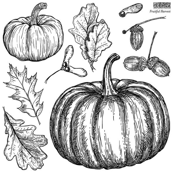 Fruitful Harvest Stamp | IOD Stamp