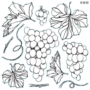 Grapes | IOD 12×12 DECOR STAMP™