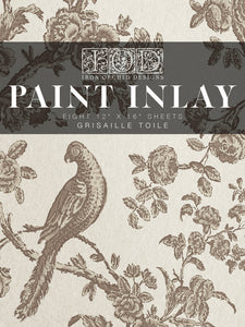 GRISAILLE TOILE IOD PAINT INLAY 12×16 PAD™ | IOD