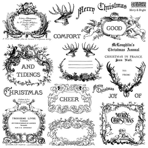 Merry & Bright | Holiday Decor Stamp | IOD