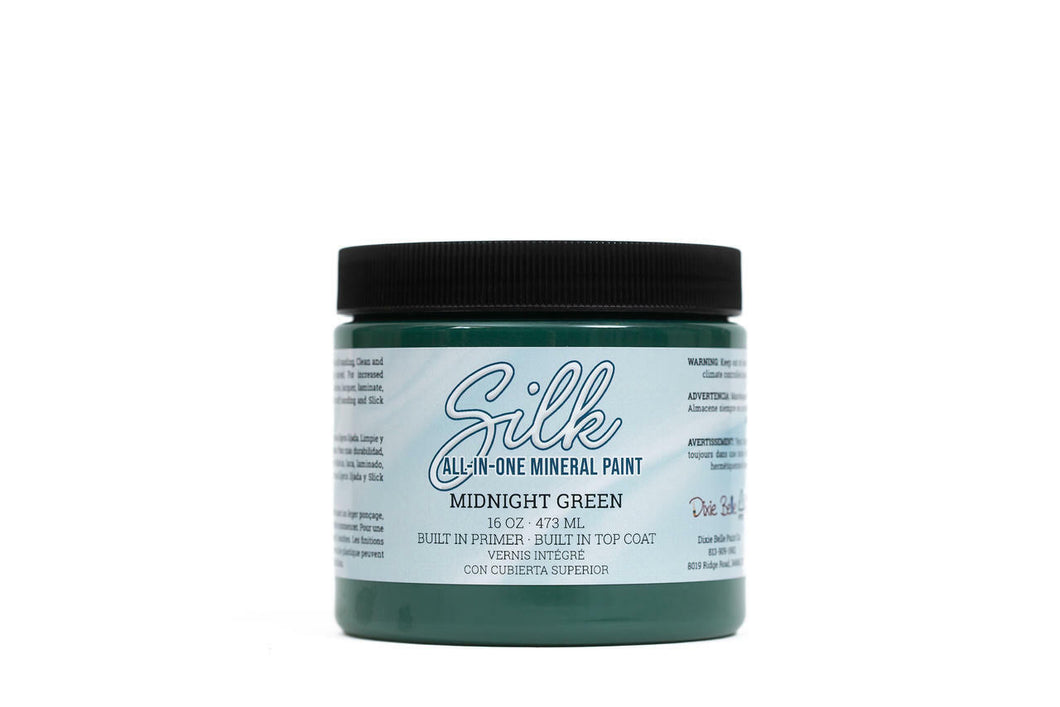 Silk Mineral Paint Midnight Green | Dixie Belle Paint Co.