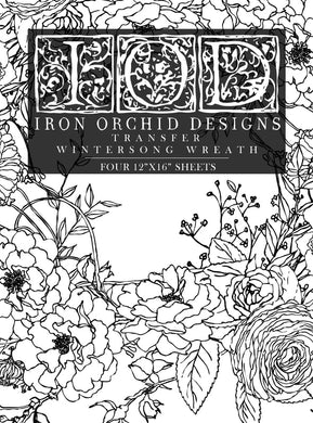 Winter Song Wreath NEW FORMAT! | IOD TRANSFER 12×16 PAD™